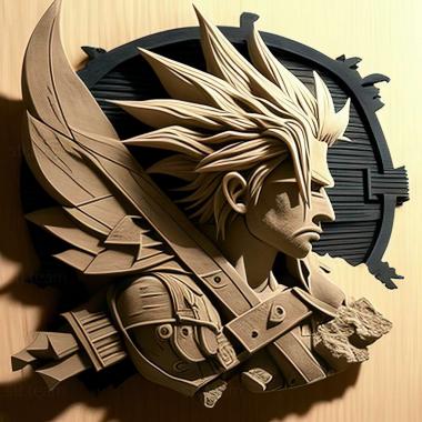 3D модель Cloud Strife Final Fantasy VII (STL)